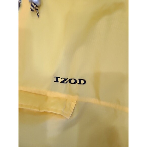 Vintage Lacoste IZOD Anorak Pullover Windbreaker Jacket Yellow Mens Med 80s - Picture 6 of 14